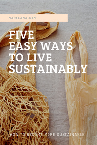 5 Easy Ways To Live Sustainably