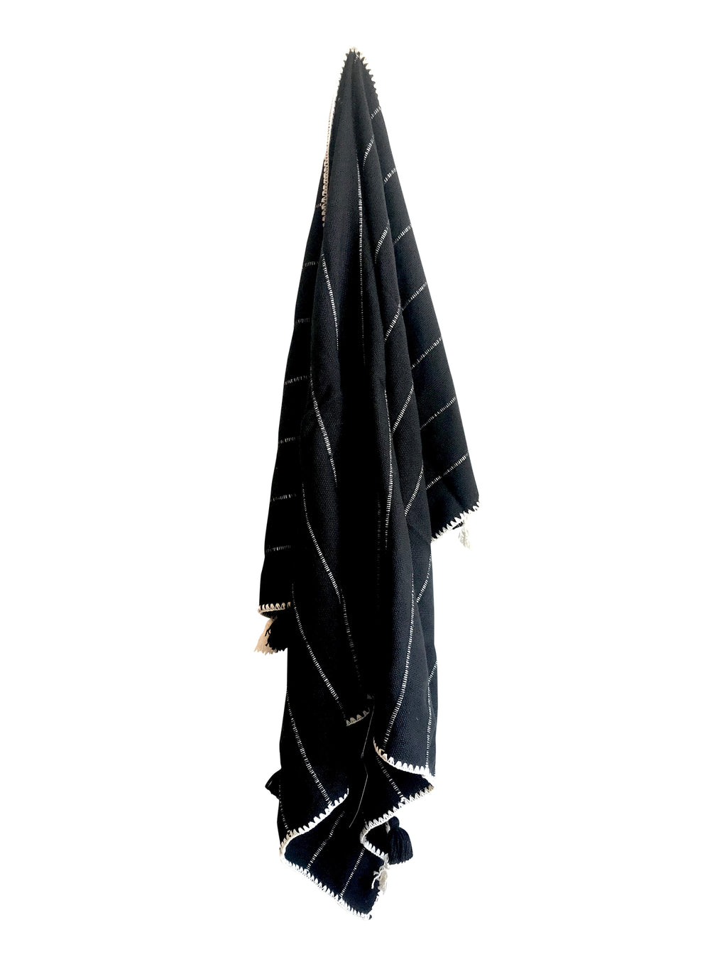 Crudo Throw Blanket - Black